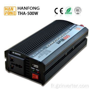 500W 12V DC à 220V 50Hz AC invertisseur